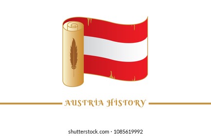 austria flag and austria history