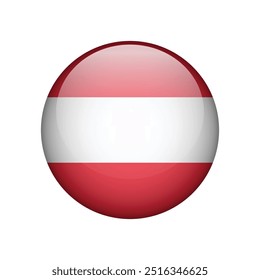 Fondo aislado del icono de la bandera de Austria. Vector