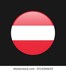 Austria flag icon isolated background. Vector