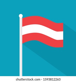 Austria flag icon- vector illustration