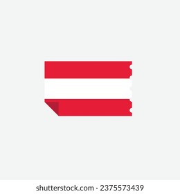 Austria flag icon vector illustration