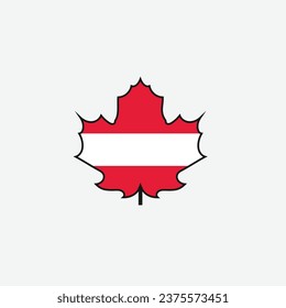 Austria flag icon vector illustration