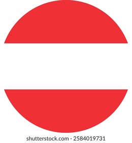 Austria flag illustrator country flags round symbol nation 