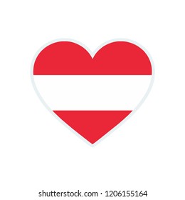 Austria flag. Austria love flag.