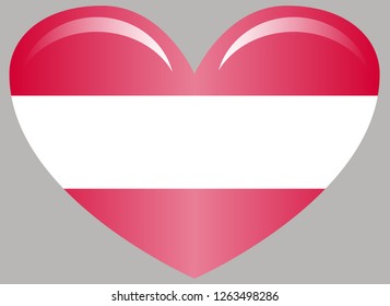 Austria flag, official colors and proportion correctly. National Austria flag.