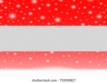 austria flag on christmas background