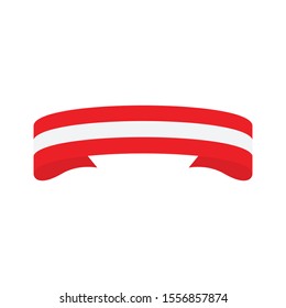 Austria flag. Simple vector. National flag of Austria 