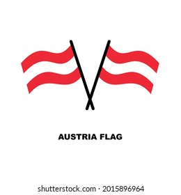 Austria  flag vector, country flags. isolated on white background. suitable for web icon, etc.