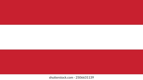 Austria Flag vector design and illustration  , National Flag of Austria 