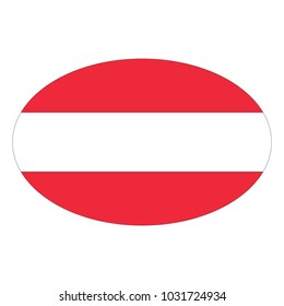 Austria flag Vector Icon - Illustration, Vector illustration of flag of Austria, Austria flag on a gray background. Vector illustration.