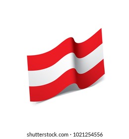 Austria flag, vector illustration