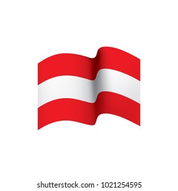 Austria flag, vector illustration