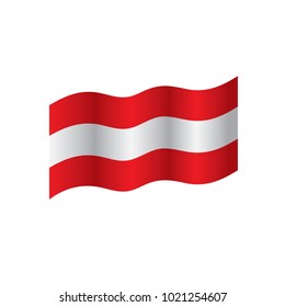 Austria flag, vector illustration