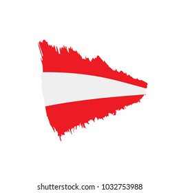 Austria flag, vector illustration