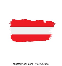 Austria flag, vector illustration