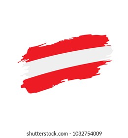 Austria flag, vector illustration