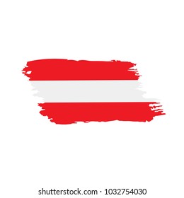 Austria flag, vector illustration