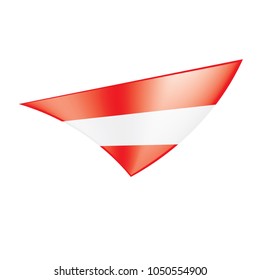 Austria flag, vector illustration