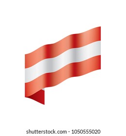 Austria flag, vector illustration