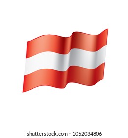 Austria flag, vector illustration