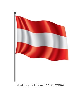 Austria flag, vector illustration