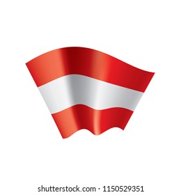 Austria flag, vector illustration