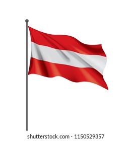 Austria flag, vector illustration