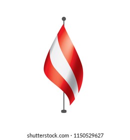 Austria flag, vector illustration