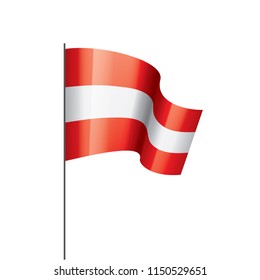 Austria flag, vector illustration