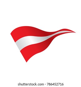 Austria flag, vector illustration