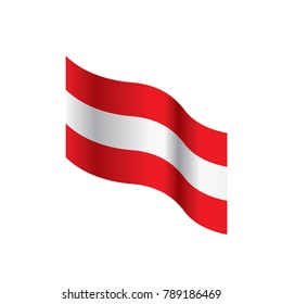 Austria flag, vector illustration