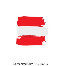 Austria flag, vector illustration