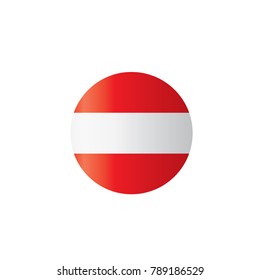 Austria flag, vector illustration