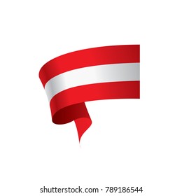 Austria flag, vector illustration