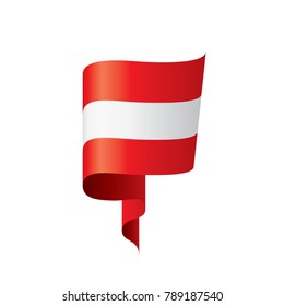 Austria flag, vector illustration