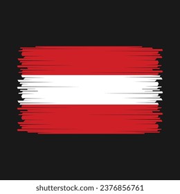 Österreich-Flaggenvektorgrafik-Design