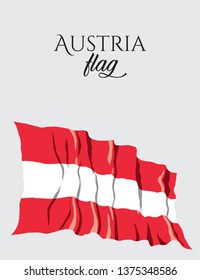 Austria Flag. Flag of Austria vector. Vector illustration. EPS 10.