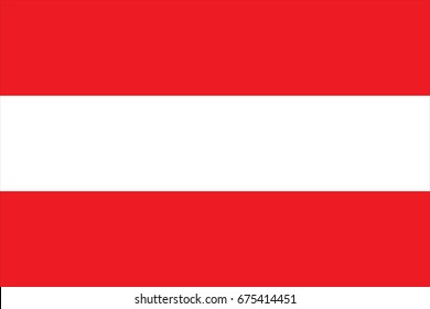 Austria Flag vector illustration. Austria Flag. National Flag of Austria. 