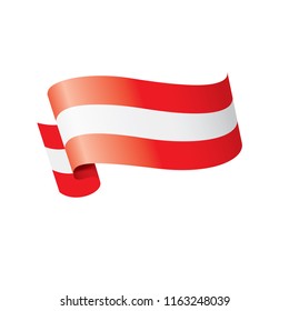 Austria flag, vector illustration on a white background