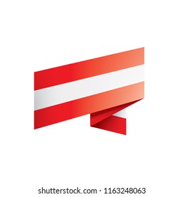 Austria flag, vector illustration on a white background