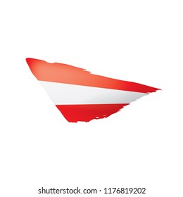 Austria flag, vector illustration on a white background