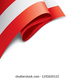 Austria flag, vector illustration on a white background