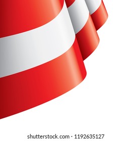 Austria flag, vector illustration on a white background