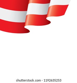 Austria flag, vector illustration on a white background