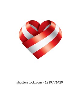 Austria flag, vector illustration on a white background
