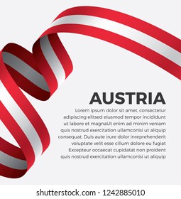 Austria flag, vector illustration on a white background