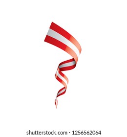 Austria flag, vector illustration on a white background