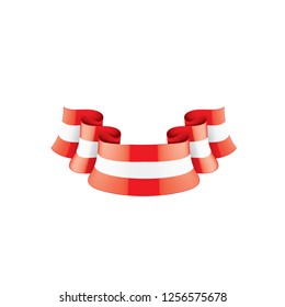 Austria flag, vector illustration on a white background