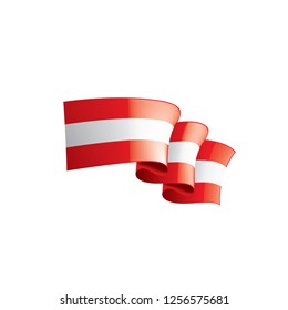 Austria flag, vector illustration on a white background