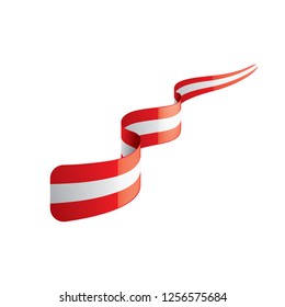 Austria flag, vector illustration on a white background